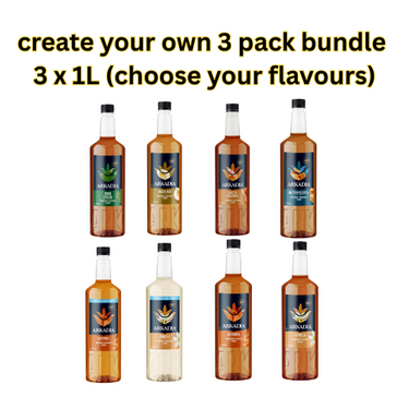 Create Your Own Syrup Bundle – Pick Any of the Listed  3 x 1L Arkadia Syrups